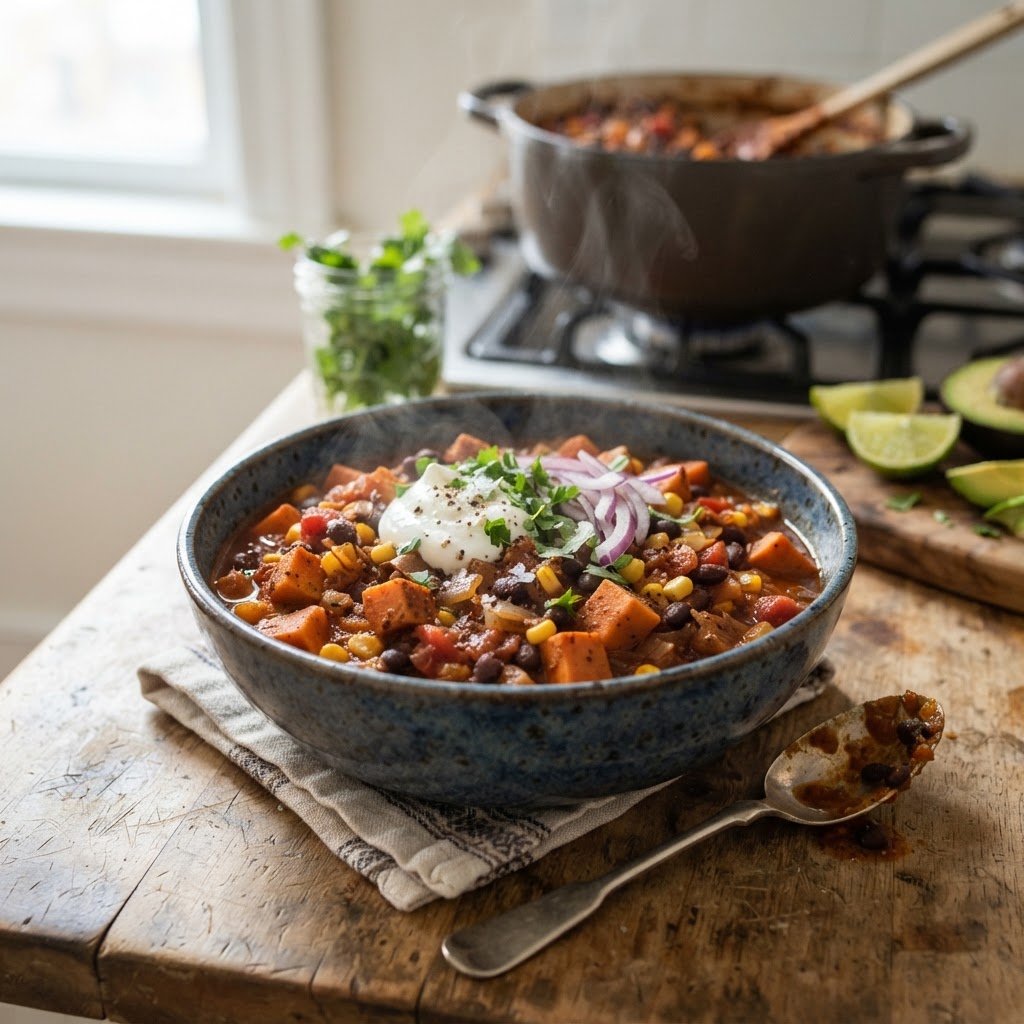 Sweet Potato Black Bean Chili