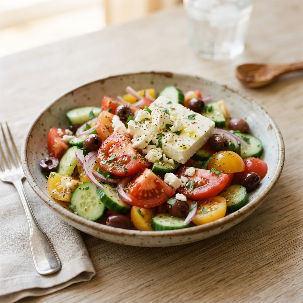 Greek-Inspired Tomato and Feta Salad