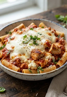 Cottage Cheese Chicken Parmesan Bowl