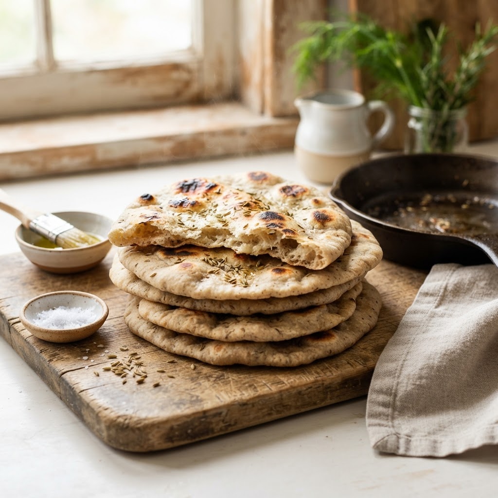 Rye Fennel Flatbread