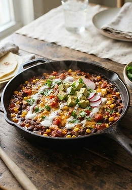 20-Minute Black Bean Taco Skillet