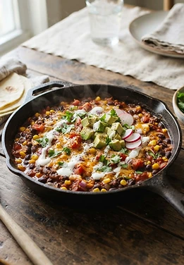 20-Minute Black Bean Taco Skillet