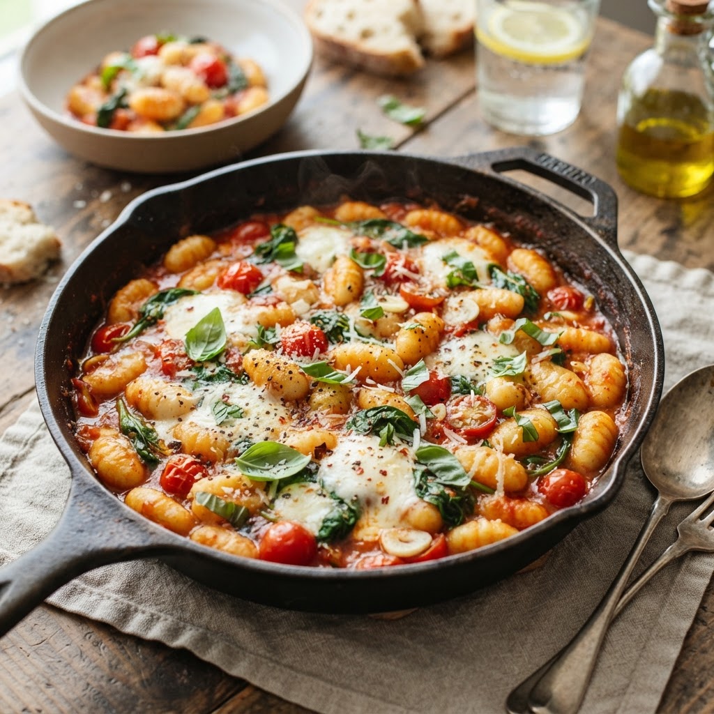 One-Pot Tomato Basil Gnocchi
