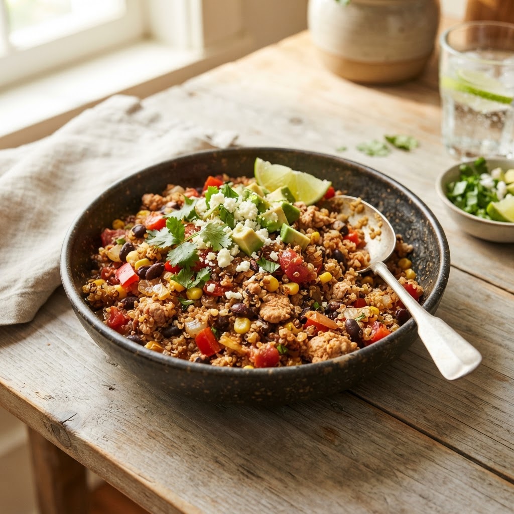 One-Pot Turkey Taco Quinoa