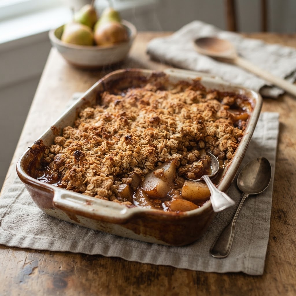 Maple Pear Crumble