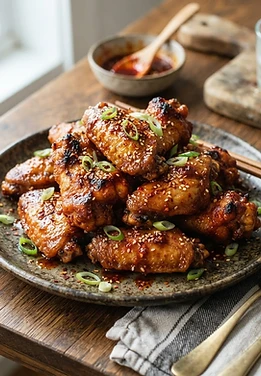 Air Fryer Gochujang Chicken Wings
