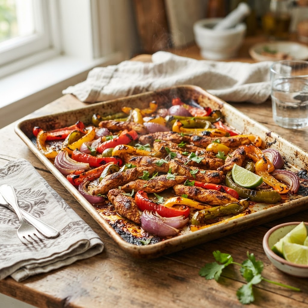 Sheet Pan Chicken Fajitas