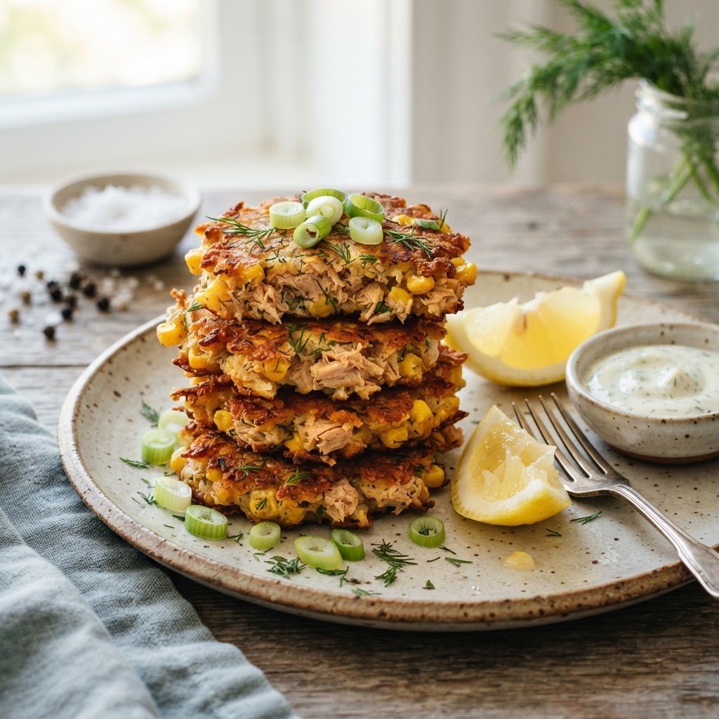 Tuna and Corn Fritters