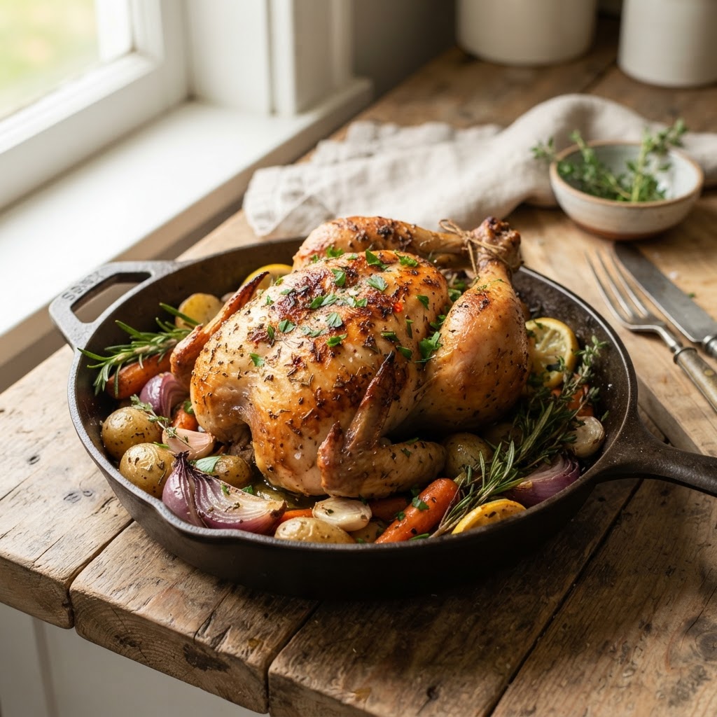 Roast Chicken with Herbs