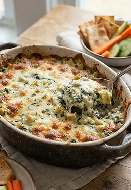 Cottage Cheese Spinach Artichoke Dip