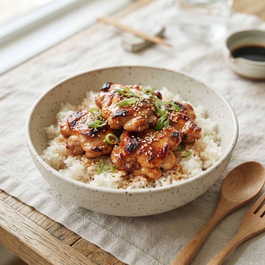Gochujang Honey Glazed Chicken Bowls