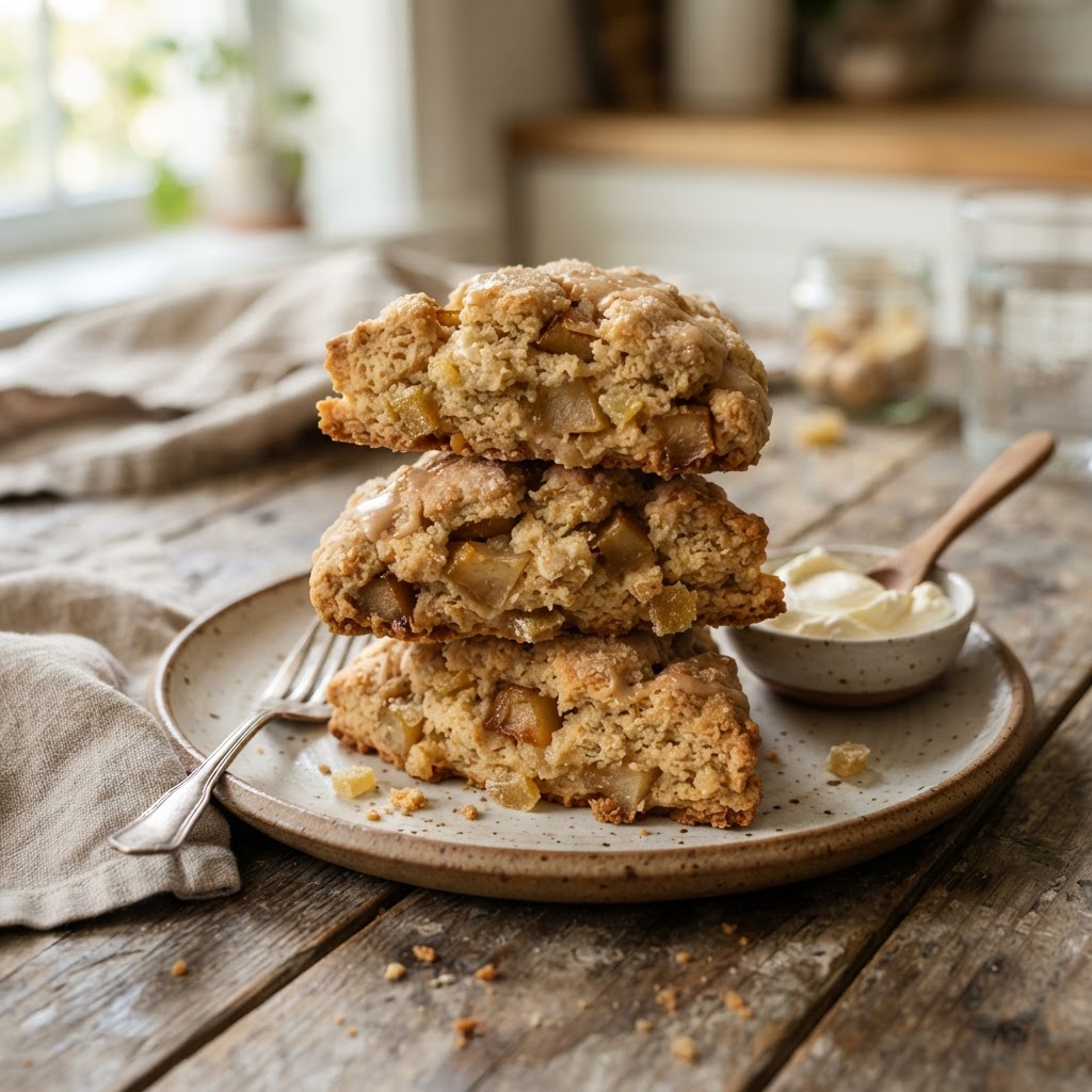 Pear Ginger Scones