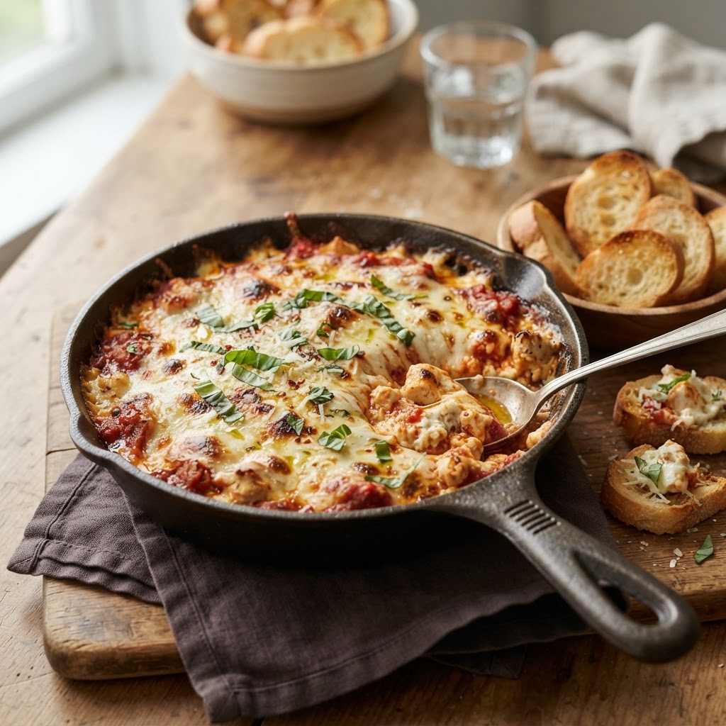 Greek Yogurt Chicken Parmesan Dip