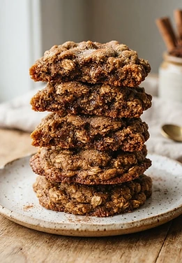 Gingerbread Oatmeal Cookies