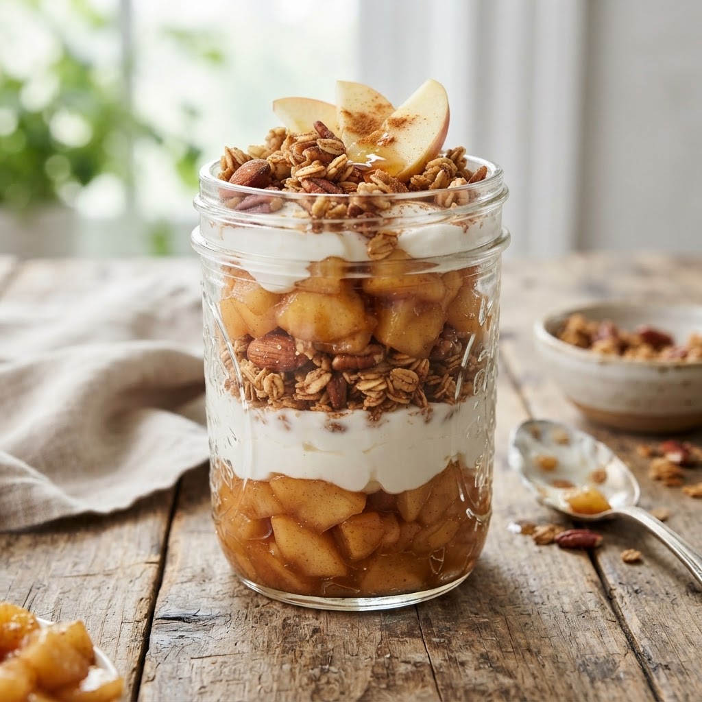 Apple Crisp Yogurt Parfaits