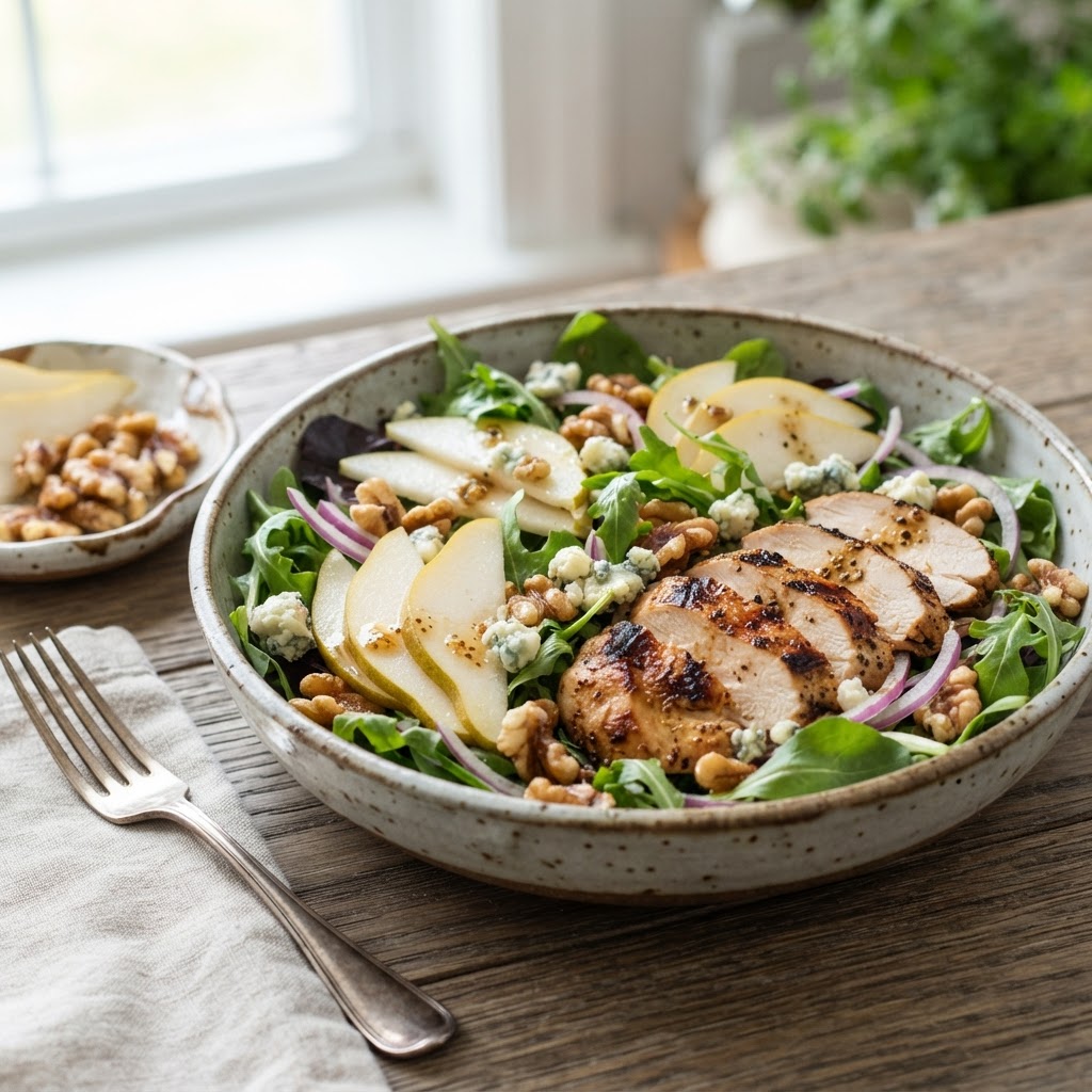 Pear Gorgonzola Chicken Salad