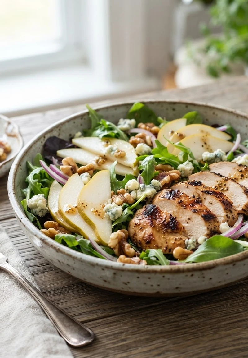 Pear Gorgonzola Chicken Salad
