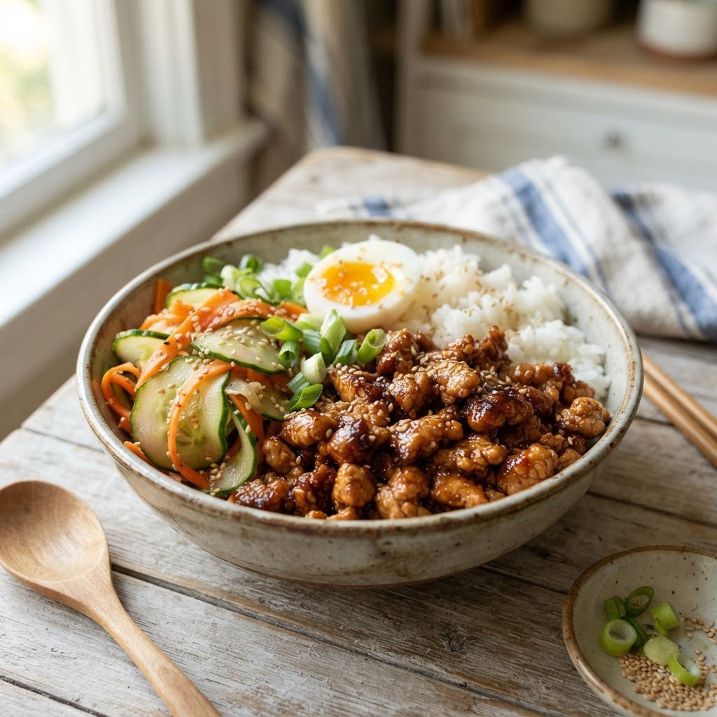 Gochujang Honey Ground Turkey Bowls