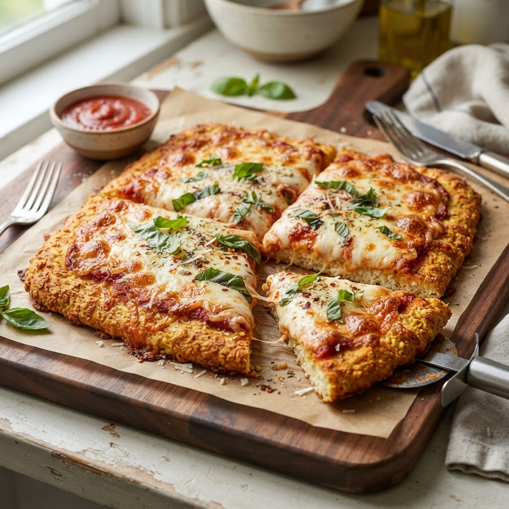 Cottage Cheese Flatbread Pizza