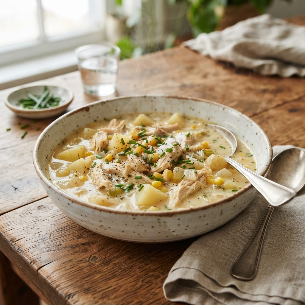Slow Cooker Chicken Corn Chowder