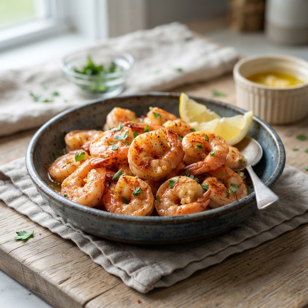 Air Fryer Garlic Butter Shrimp