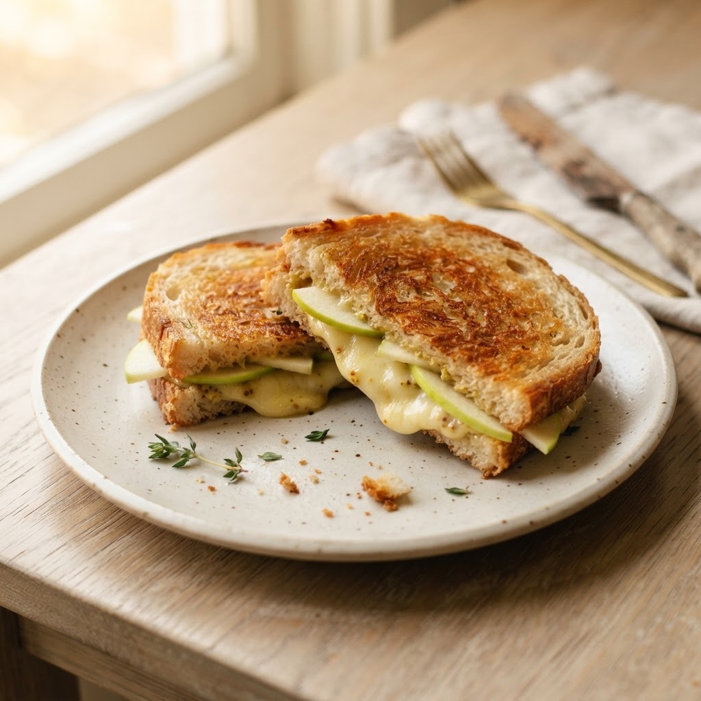 Gouda and Apple Panini