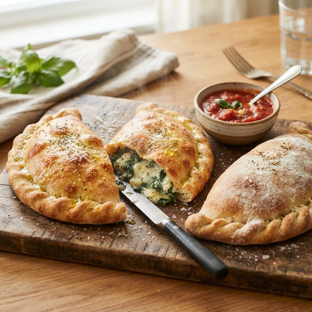 Spinach Ricotta Calzones