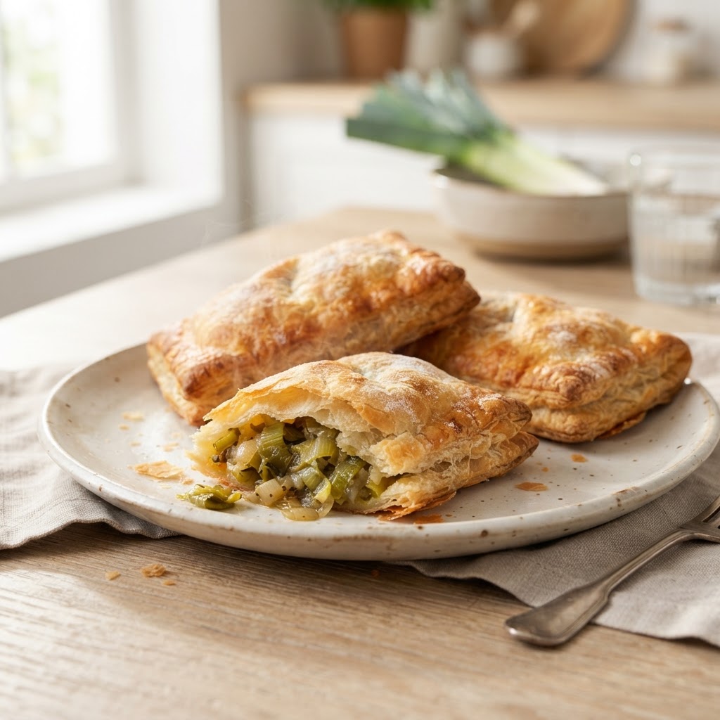 Romanian-Style Placinte cu Praz (Leek Turnovers)