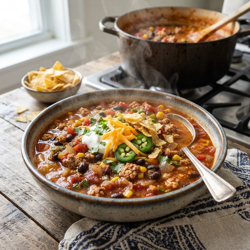 High-Protein Taco Soup