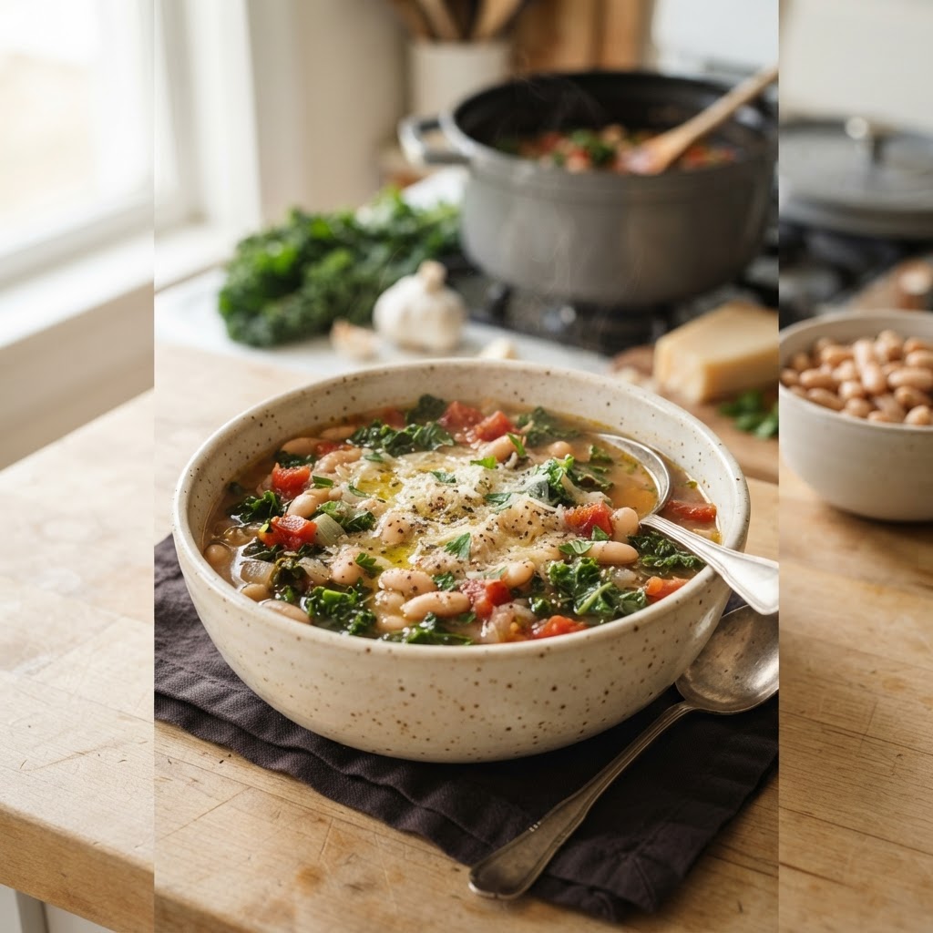 One Pot White Bean Tuscan Soup