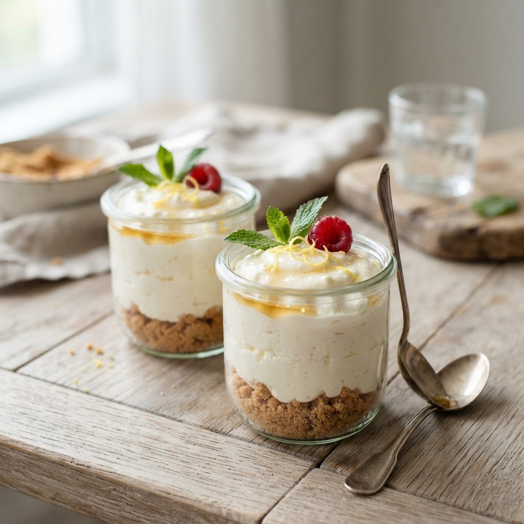 Cottage Cheese Cheesecake Cups