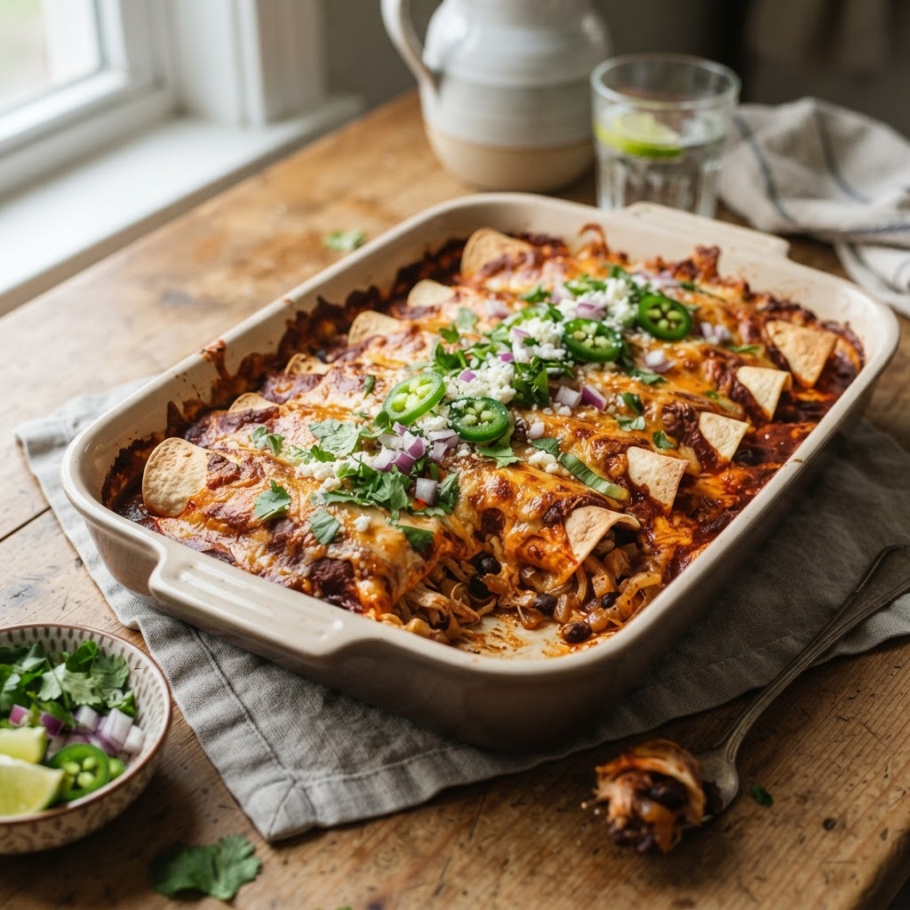 Leftover Turkey Enchiladas
