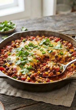 High-Protein Beef Taco Skillet