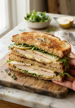 Pear Brie Chicken Sandwiches