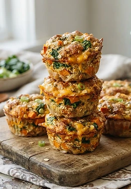 Savory Sweet Potato Breakfast Muffins