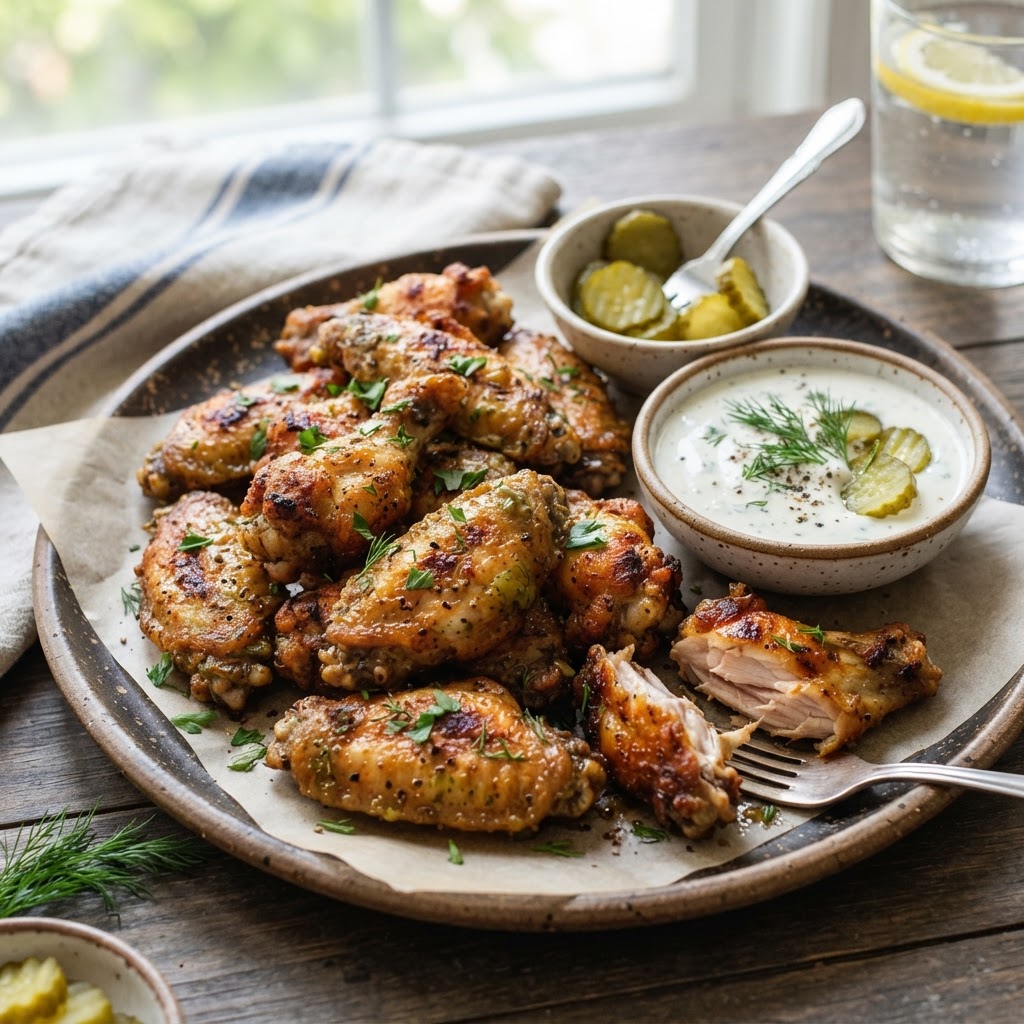 Pickle Ranch Chicken Wings