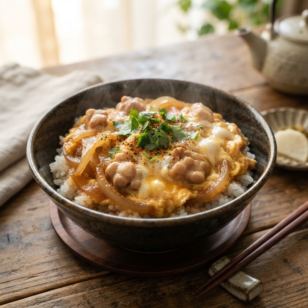 Oyakodon (Japanese Chicken and Egg Rice Bowls)