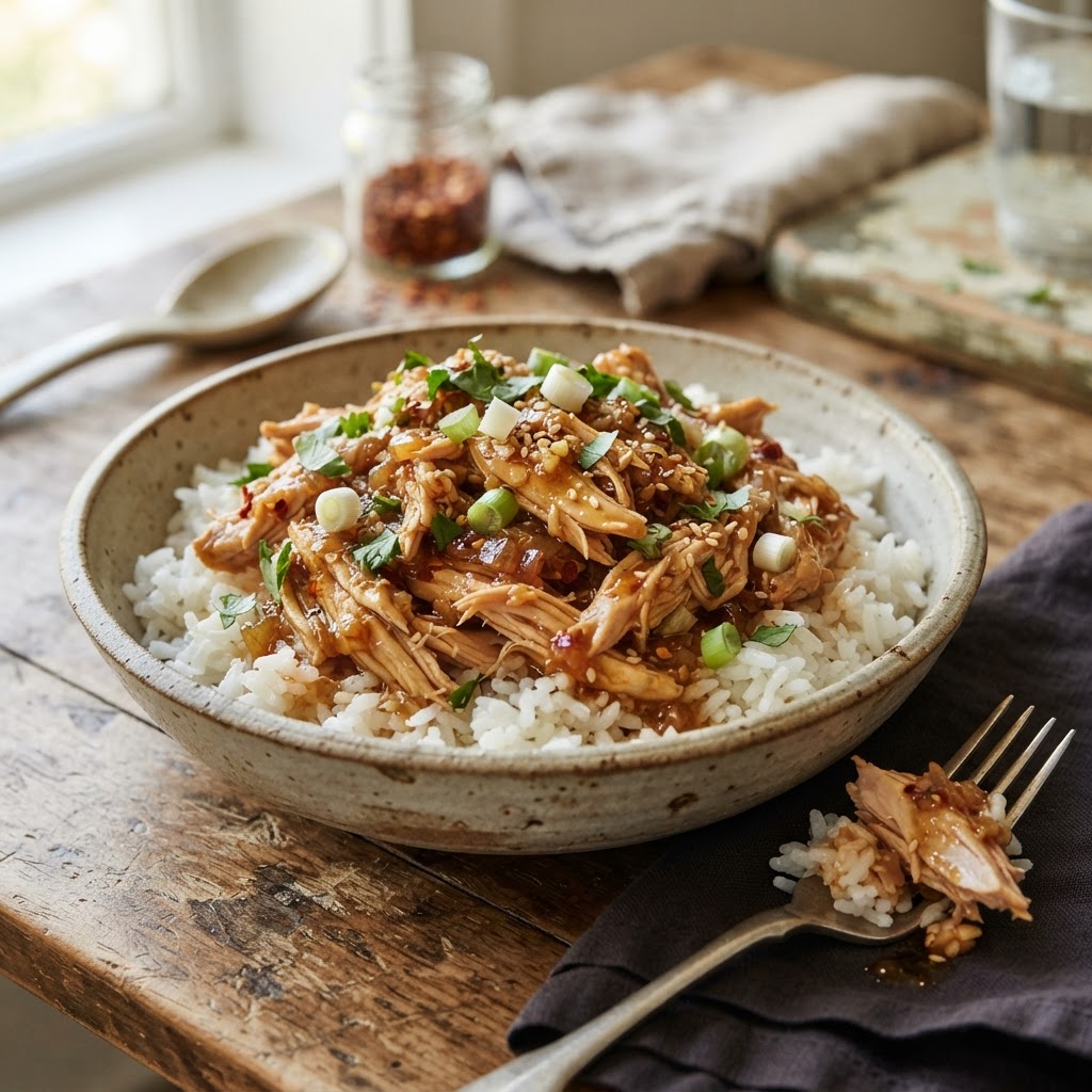 Slow Cooker Hot Honey Chicken