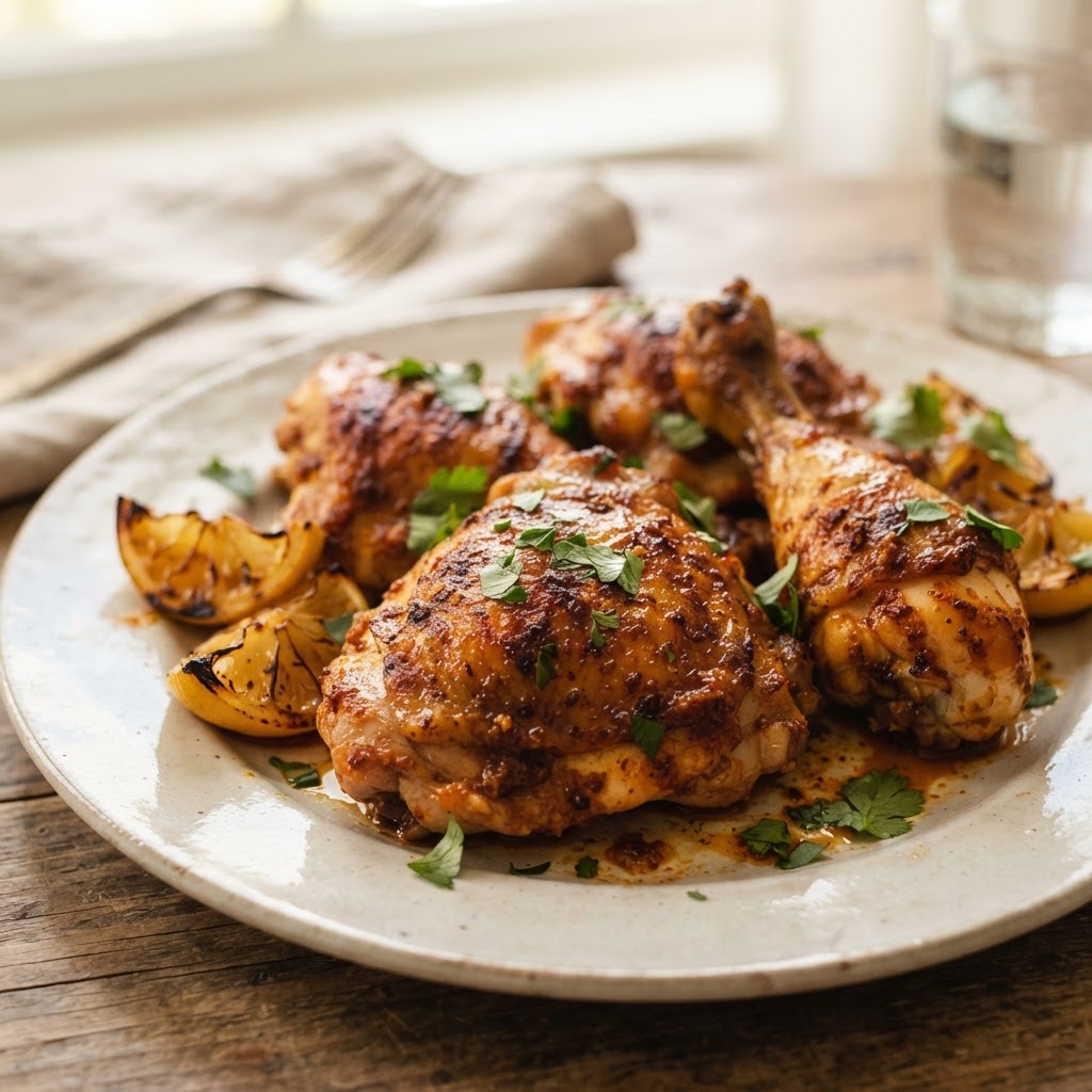 Smoky Spicy Spanish-Style Chicken