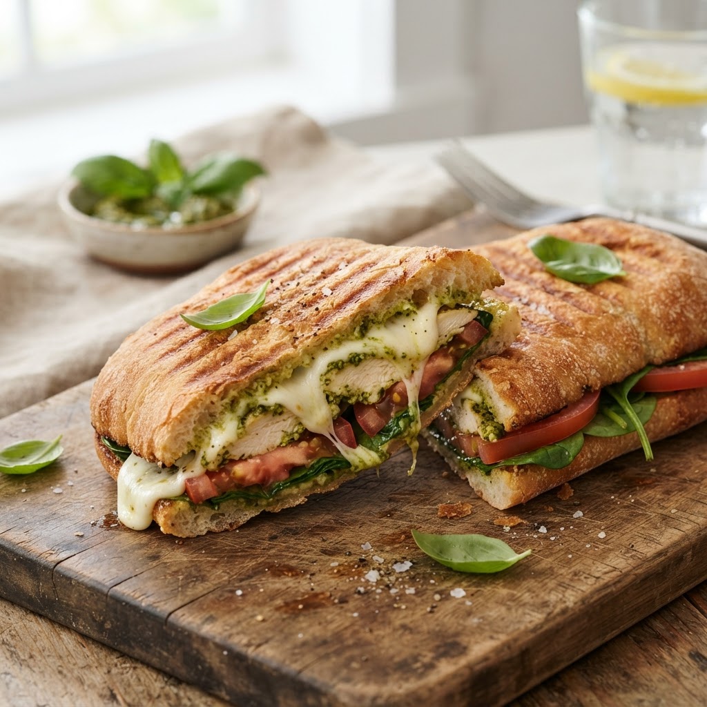 Chicken Pesto Mozzarella Panini