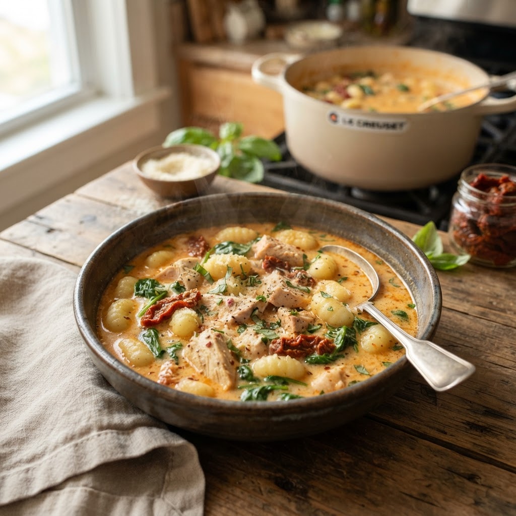 Marry Me Chicken Gnocchi Soup