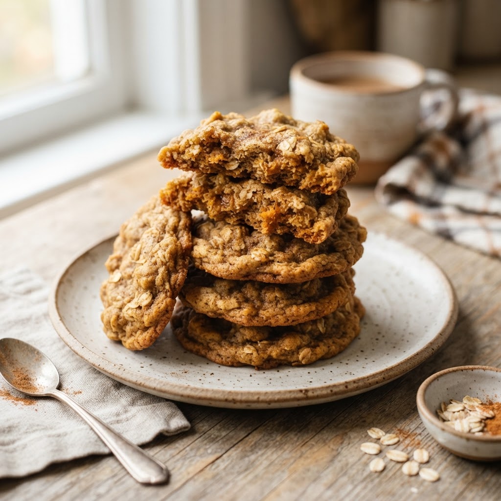 Pumpkin Oatmeal Cookies