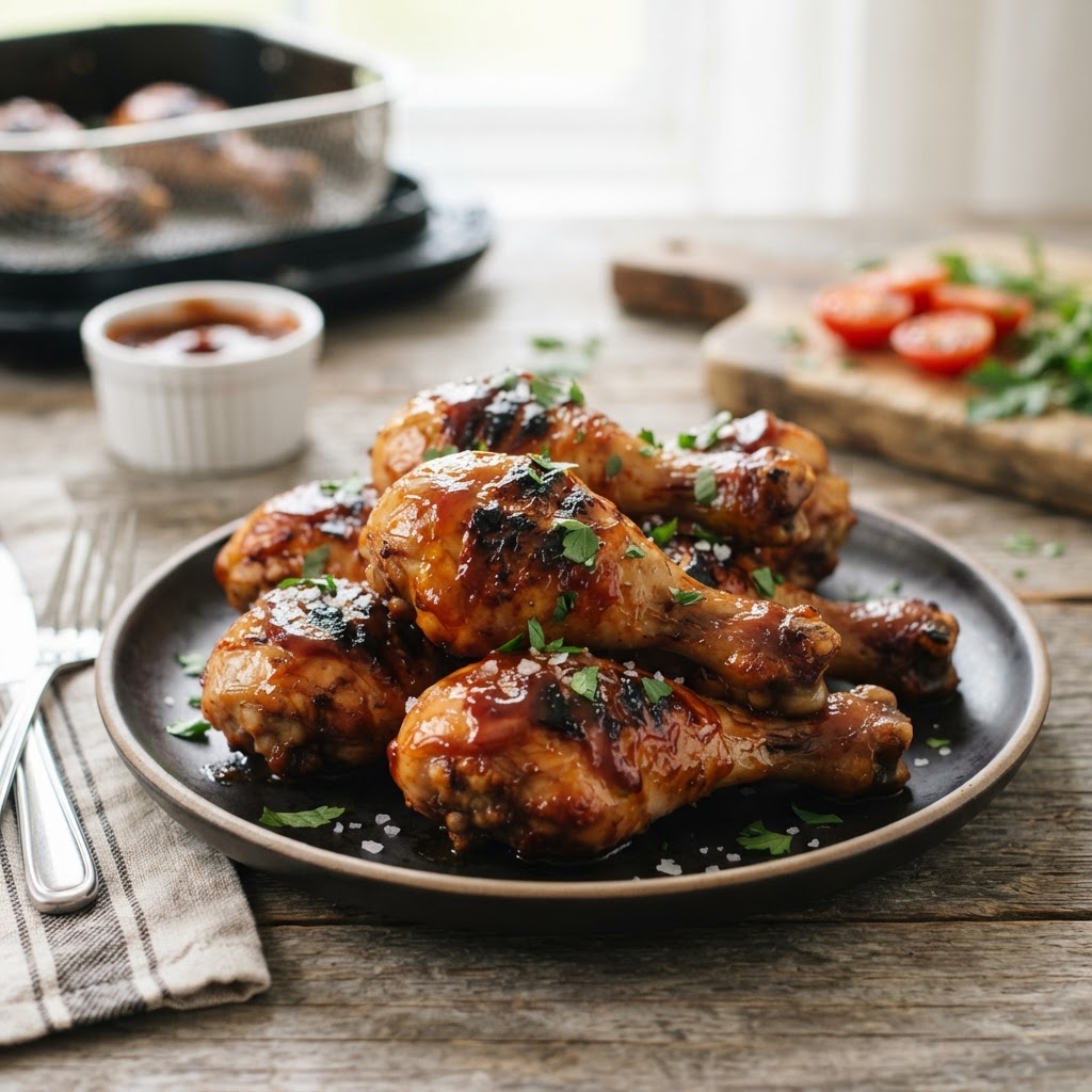 Air Fryer BBQ Chicken Drumsticks