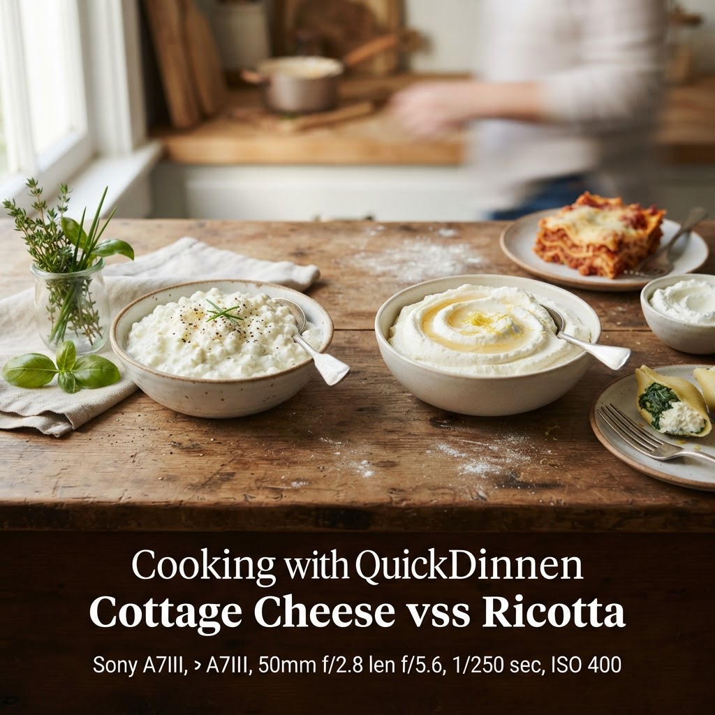 Cottage Cheese vs Ricotta for Cooking