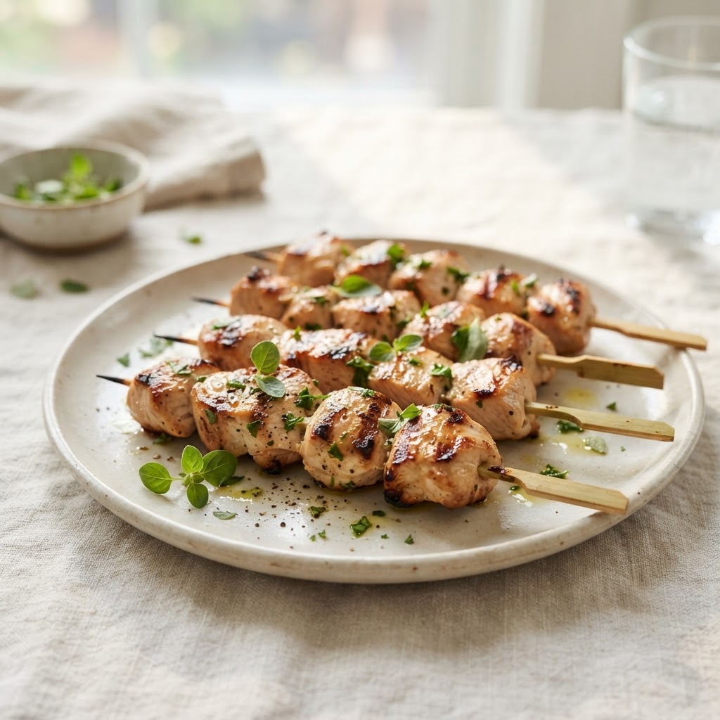 Lemon-Herb Turkey Breast Skewers