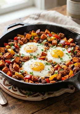 Air Fryer Sweet Potato Breakfast Hash