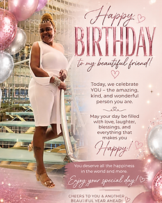 Happy Birthday to a Beautiful Friend