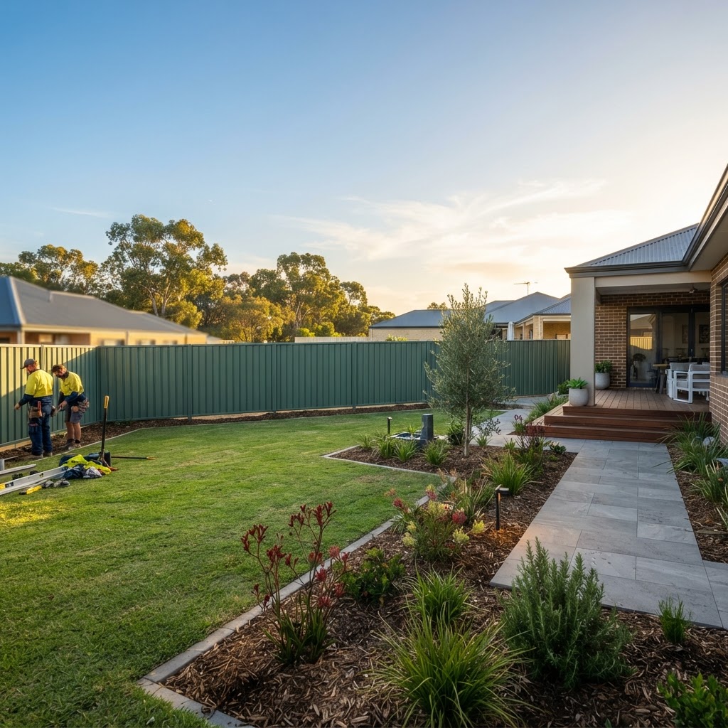 Colorbond fence installation in Perth