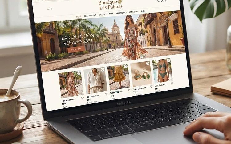 Sitio web de Boutique Las Palmas