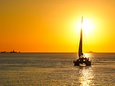 Atlantic sunset sail